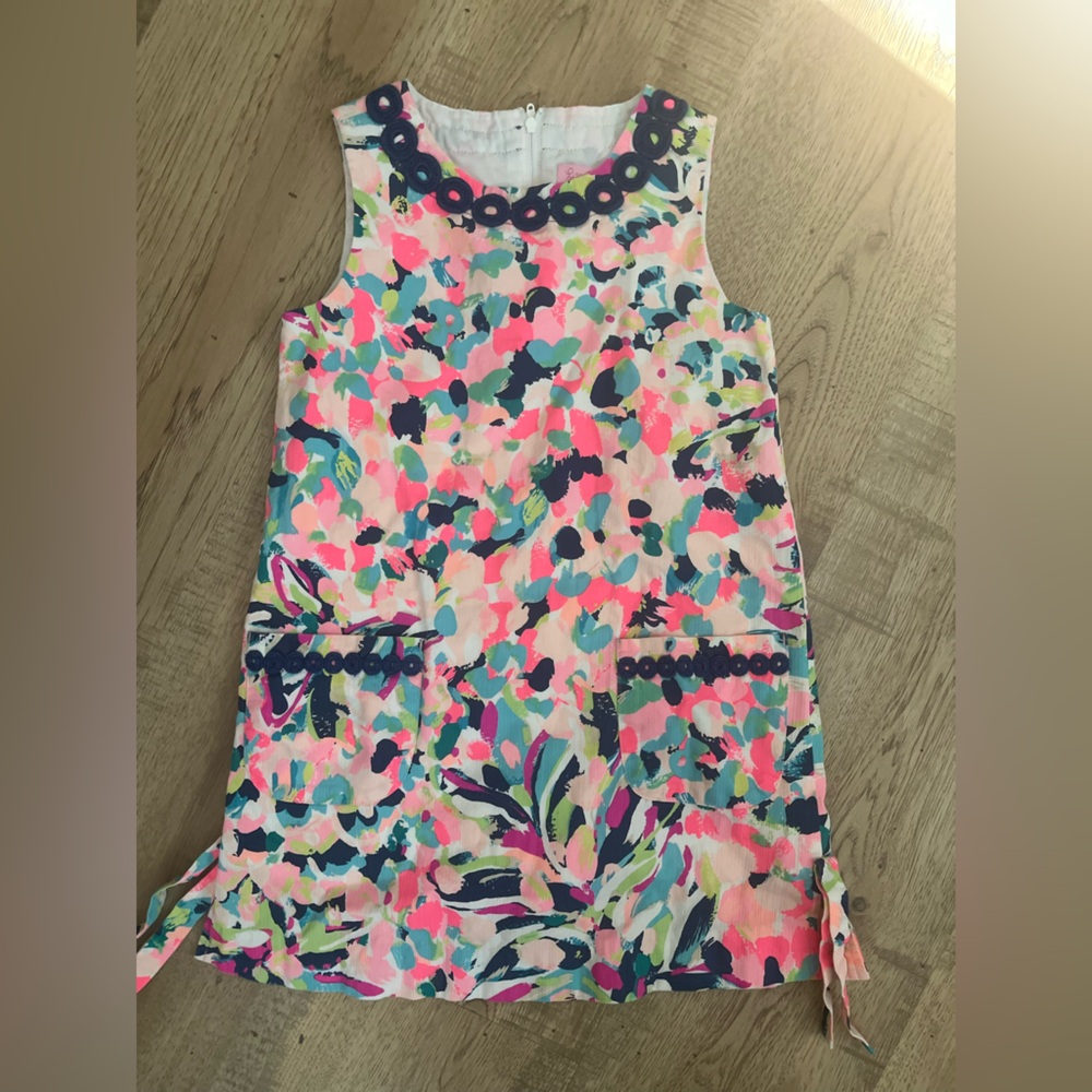 Lilly Pulitzer Pink and Blue Floral Bodysuit Dress